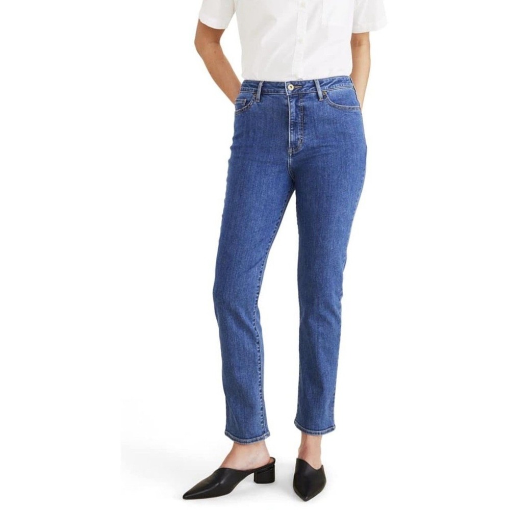 NWT Dockers Women's Slim Fit High Rise Jeans - Medium Indigo Stonewash - Size 26
